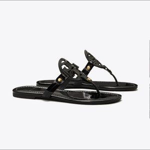 Tory Burch Miller Sandal Patent Black